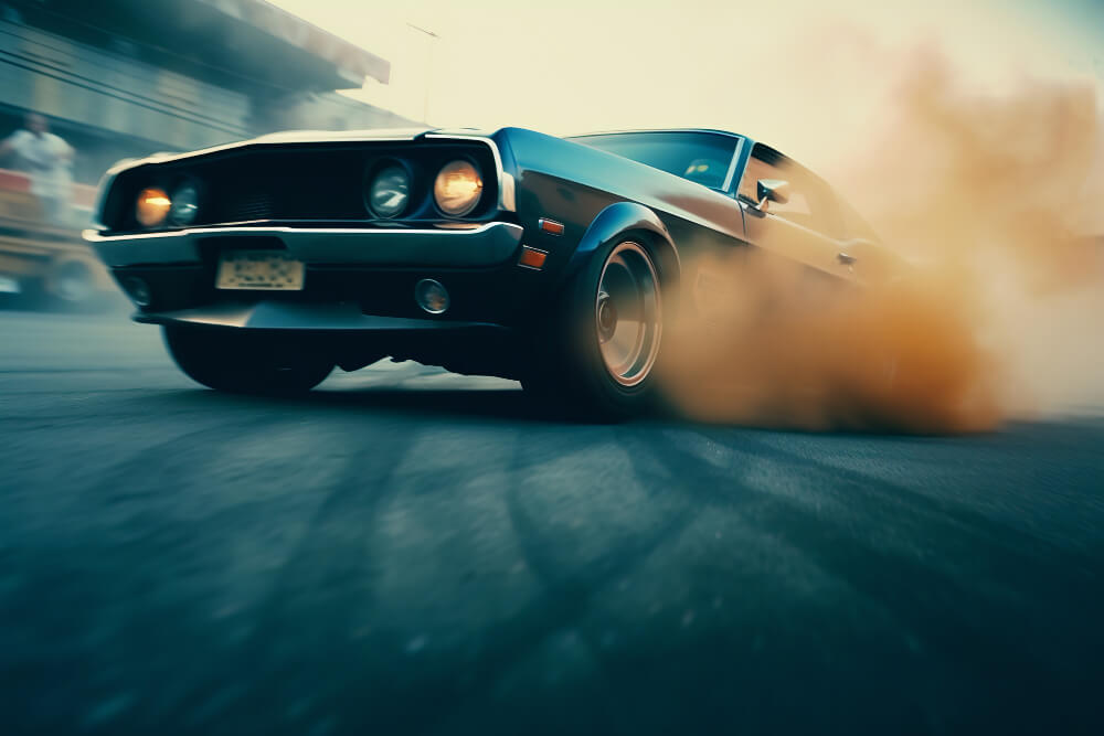 Classic car design and aesthetics example