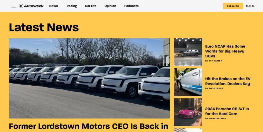 Car News Sites - Autoweek
