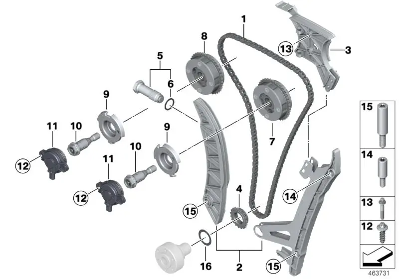 Timing Chain BMW 3 Series Diagram F30 Engine